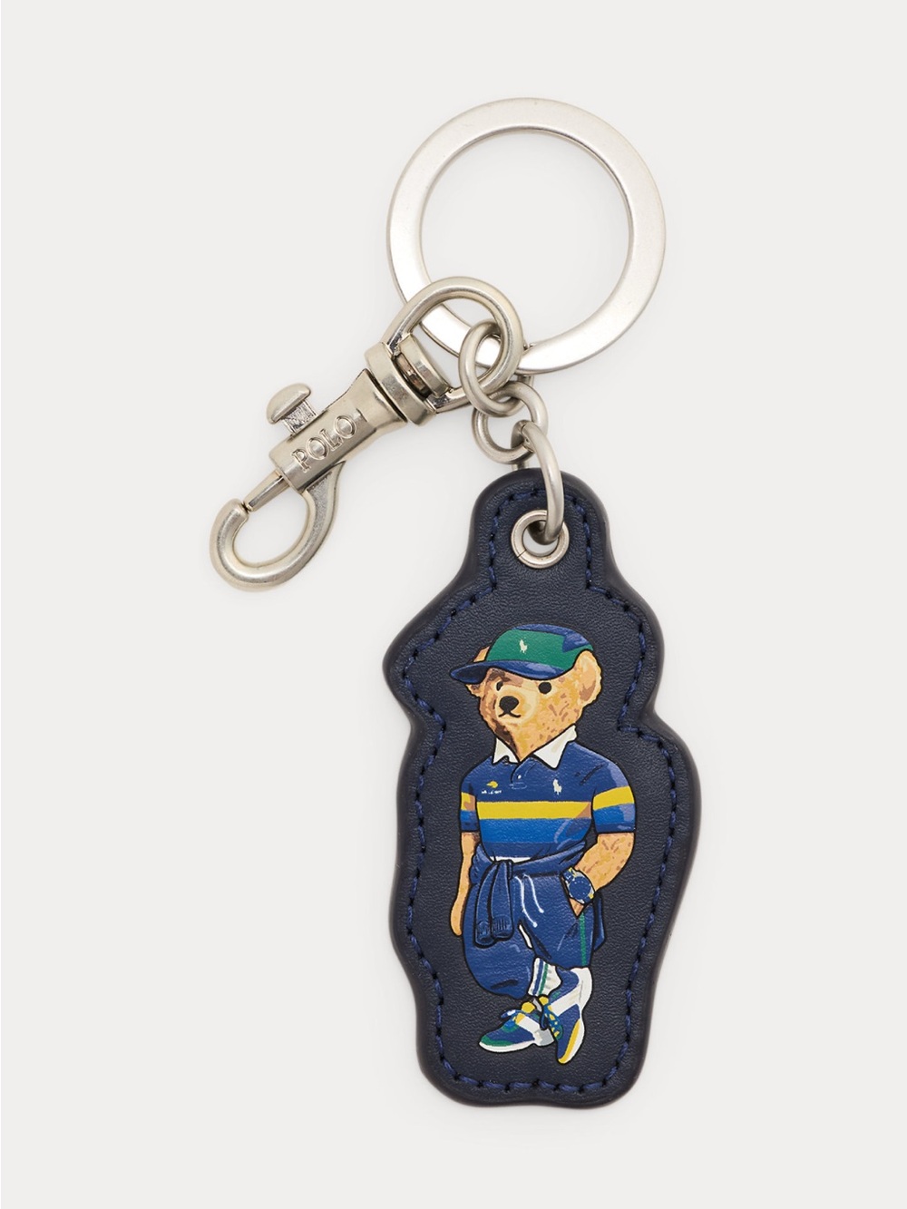 US Open Polo Bear Leather Key Fob